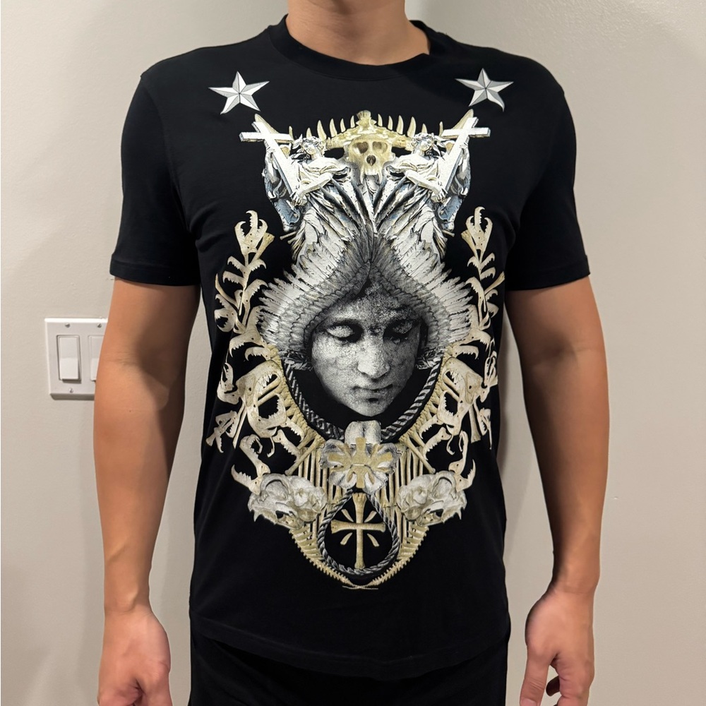 Givenchy Angel Crest Print T-shirts